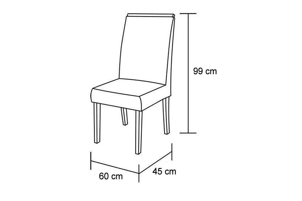 Sala Jantar Mesa Maldivas Tampo c/ Vidro Curvo 180cm+6 Cadeiras Maldivas Madeira - Rufato