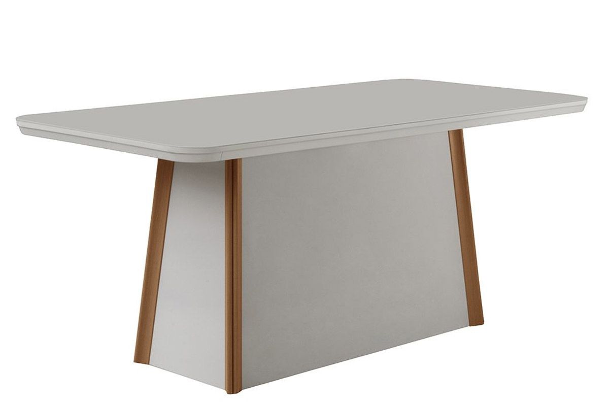 Sala Jantar Mesa Tilia Curvo 180cm + 6 Cadeiras Dafne - Rufato