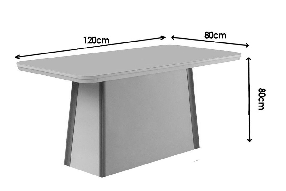 Sala Jantar Mesa Tilia Curvo 120cm + 4 Cadeiras Havana - Rufato