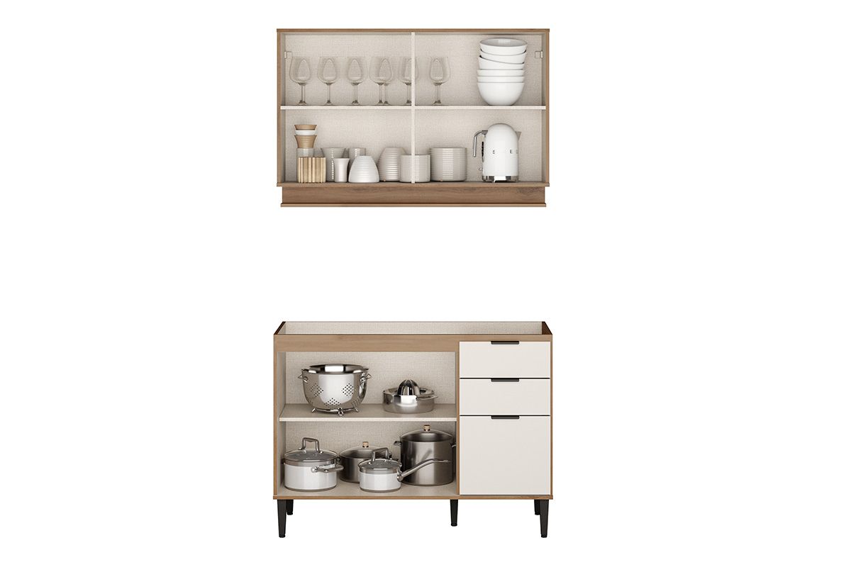 Cozinha Completa Carraro 2 Peças Alpha C2P51