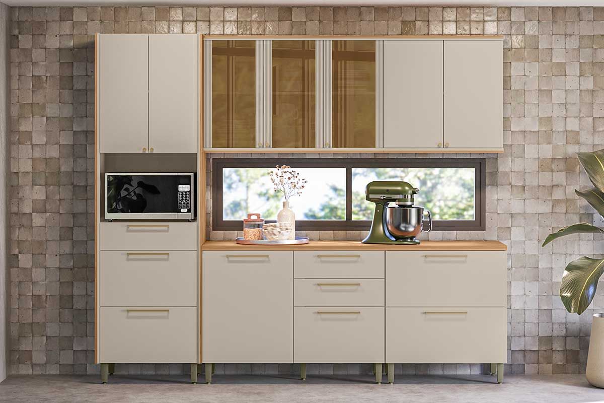 Cozinha Completa Linea Brasil 5 Peças Atena CP28