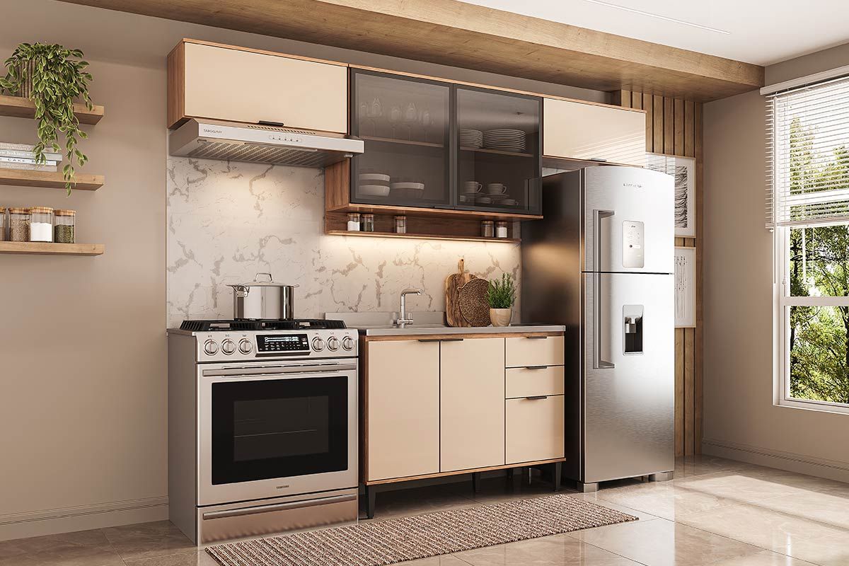 Cozinha Completa Carraro 4 Peças Alpha C4P182