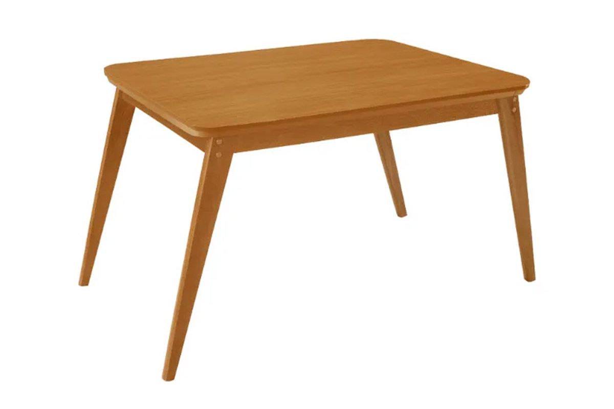 Sala Jantar Mesa Havana Tampo Curvo 120cm+4 Cadeiras Havana - Rufato