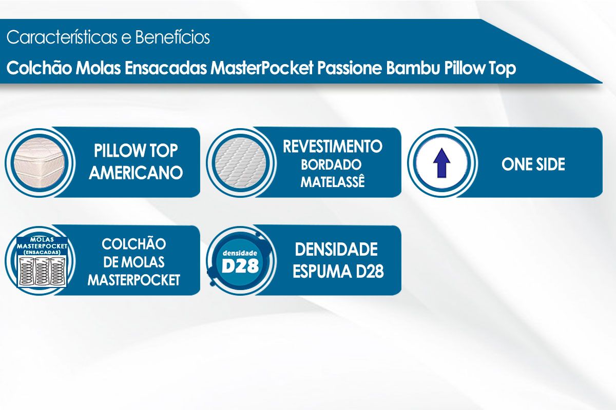 Colchão Molas Ensacadas Probel Passione Colchão Molas Ensacadas Probel Passione