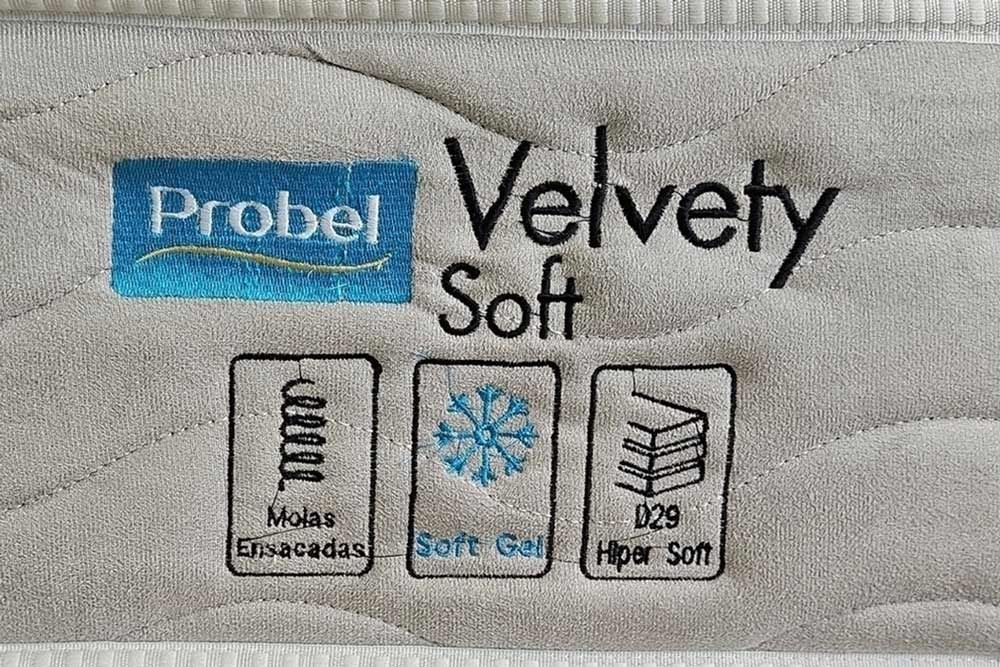 Colchão c/Massagem Probel Molas Velvety Colchão c/Massagem Probel Molas Velvety