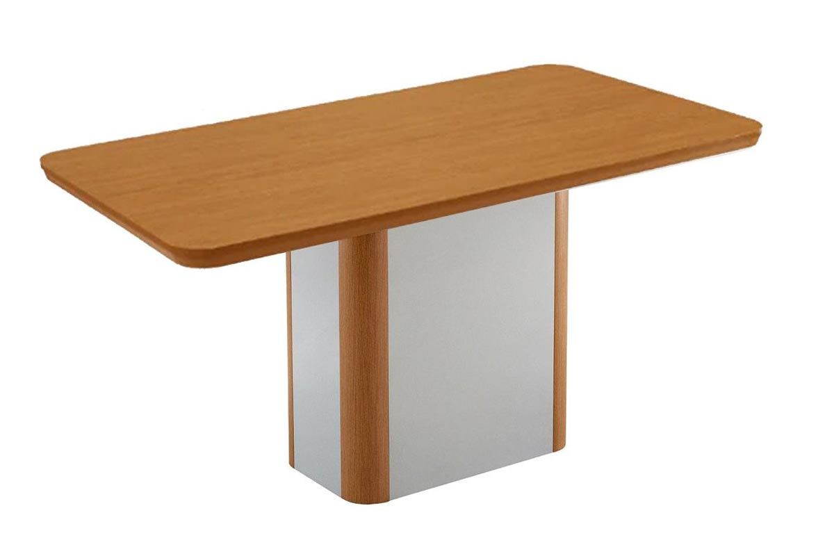 Sala Jantar Mesa Pietá Tampo Curvo 180cm+6 Cadeiras Maldivas Madeira - Rufato