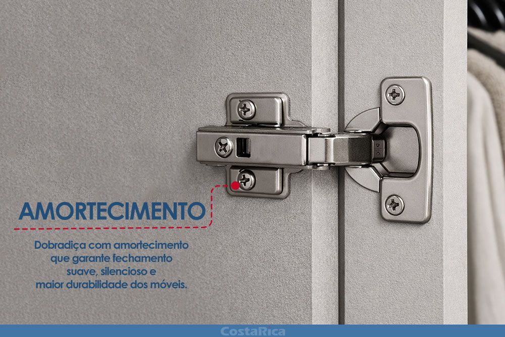 Guarda Roupa Casal 6 Portas e 3 Gavetas T580 Kappesberg