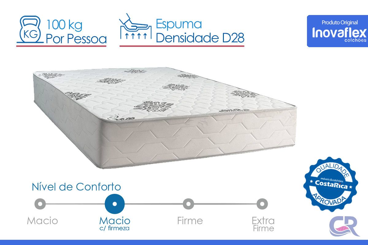 Colchão Ortopédico Inovaflex Comfort Premiun Colchão Ortopédico Inovaflex Comfort Premiun