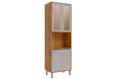 Paneleiro Cozinha MGM Esplêndida c/4 Portas c/Vidro 70cm