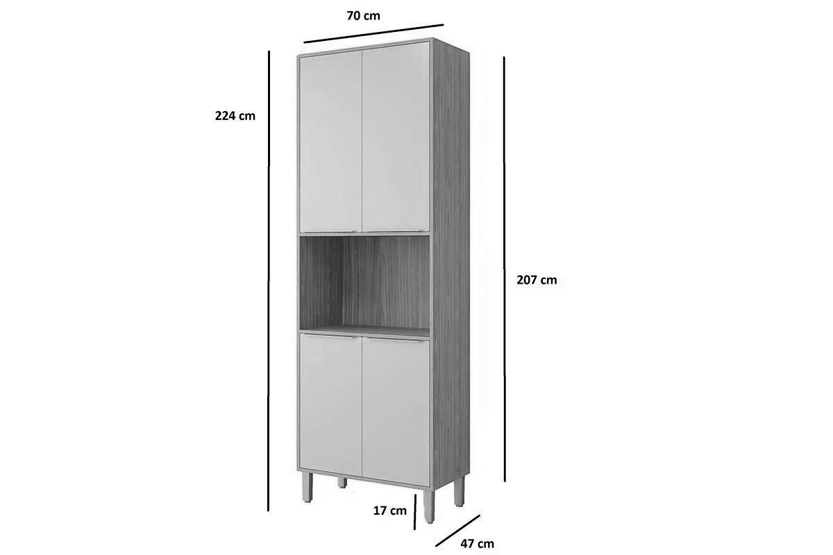 Paneleiro Cozinha MGM Brilhante c/4 Portas 70cm Paneleiro Cozinha MGM Brilhante c/4 Portas 70cm