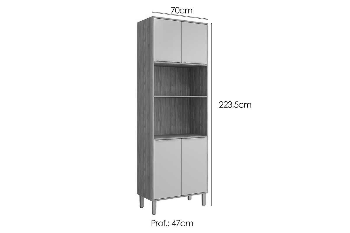 Paneleiro Cozinha MGM Áurea c/4 Portas 70cm Paneleiro Cozinha MGM Áurea c/4 Portas 70cm