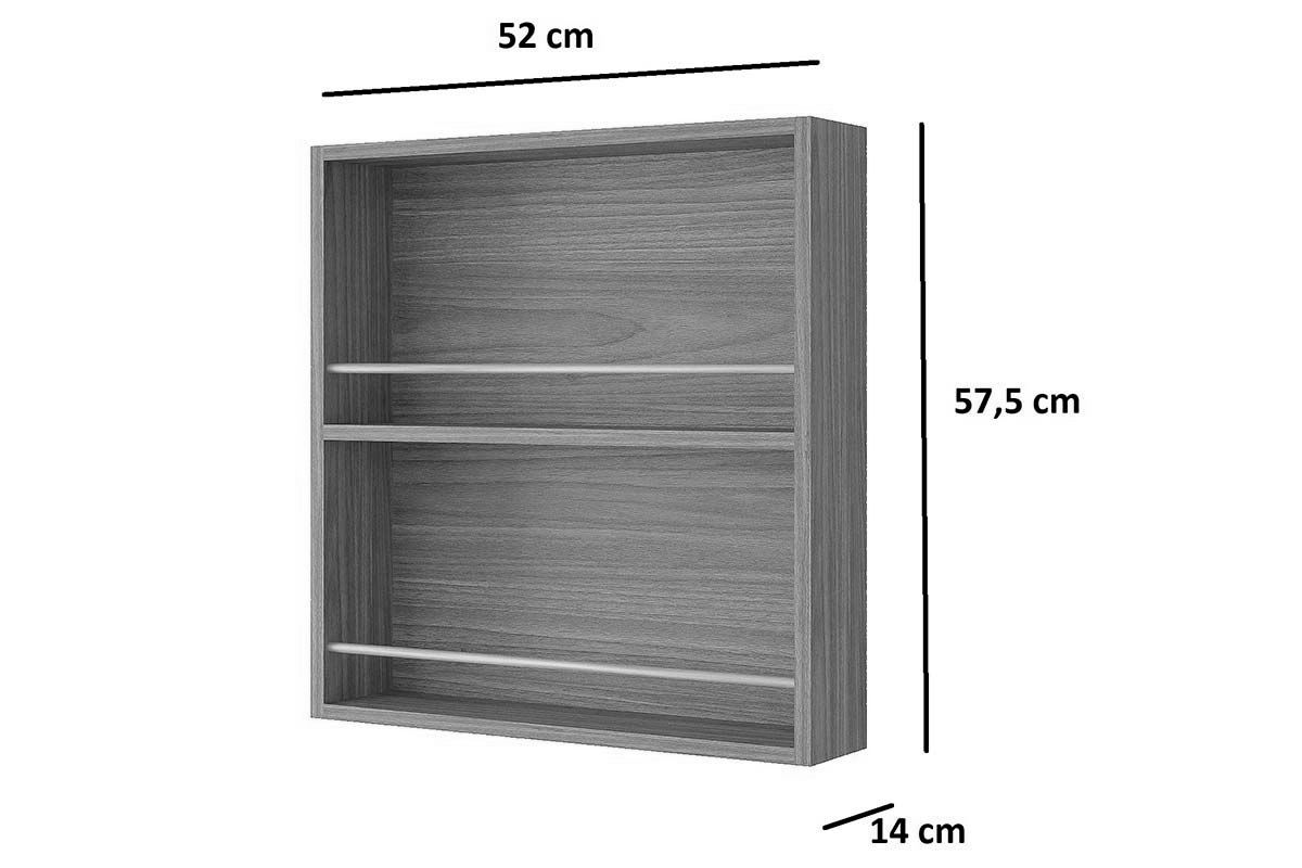 Armário Aéreo Cozinha MGM Estela Porta Tempero 52cm Armário Aéreo Cozinha MGM Estela Porta Tempero 52cm