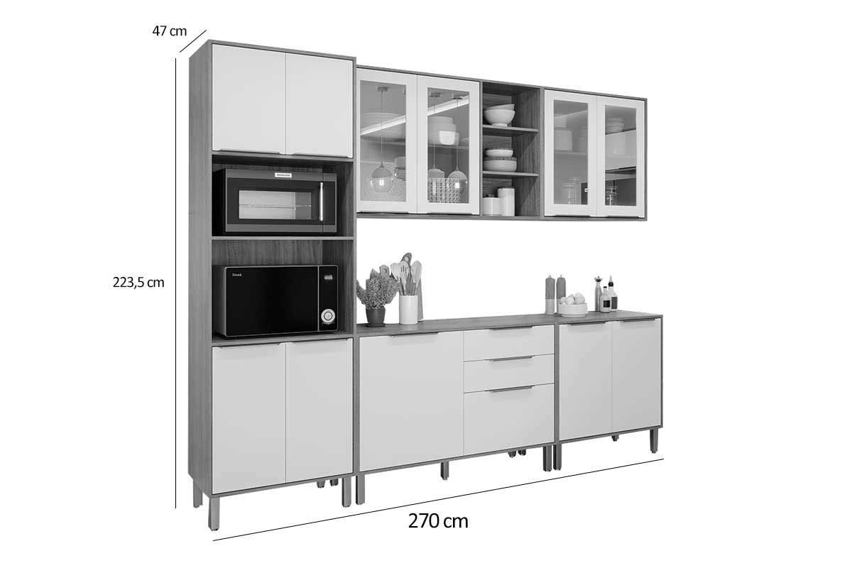 Cozinha Completa MGM 5 Peças Brilhante C5P161