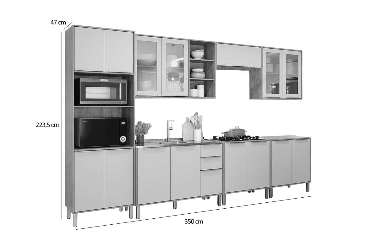 Cozinha Completa MGM 7 Peças Brilhante C7P111