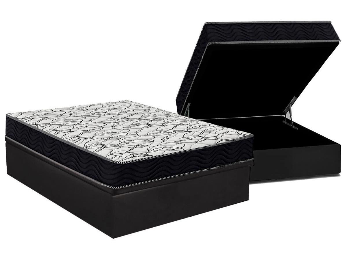 Cama Box Baú CRC +Colchão D45 Airtech150 Ortobom