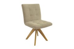Cadeira Jantar Nice 1C001CA Premium Madeira Maciça 1 Un Kappesberg - Carvalho/Boucle Bege