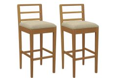 Banqueta Sala de Jantar Sofia 1BMM006CA Premium Madeira Maciça Kit 2 Un Kappesberg