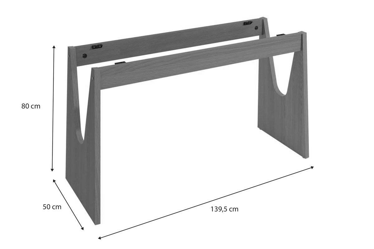 Sala Jantar Mesa Mila Premium Madeira Maciça c/ Tampo Madeirado c/ Vidro 160x90cm e 6 Cadeiras Alice - Kappesberg