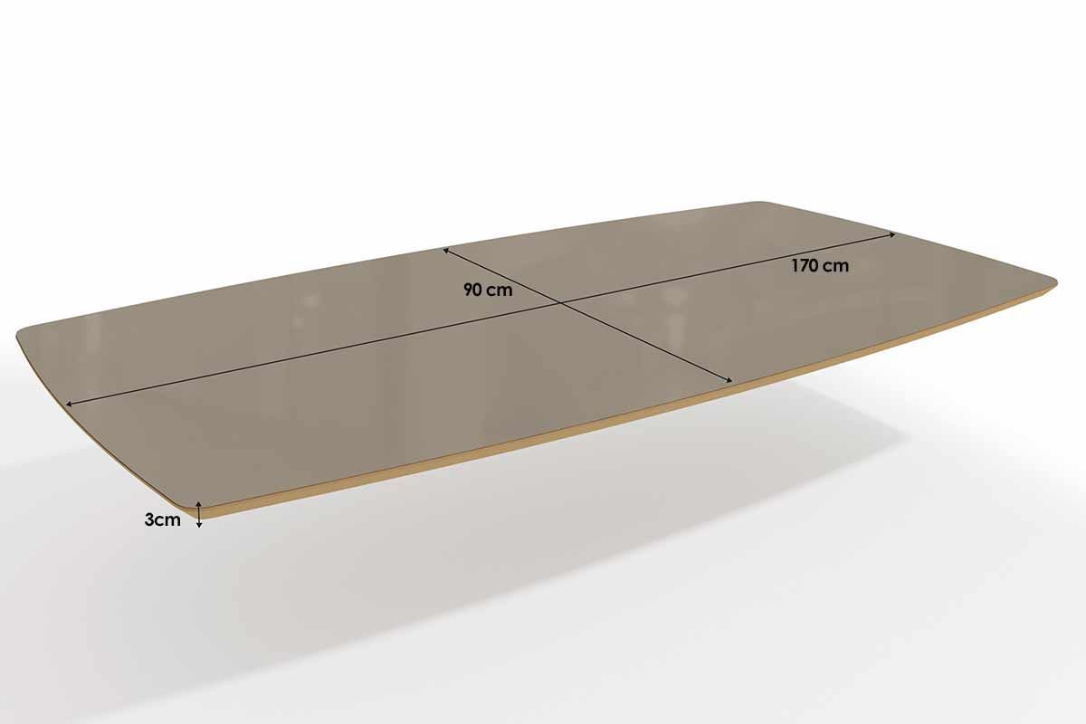 Sala Jantar Mesa Elma Premium Madeira Maciça c/ Tampo Madeirado c/ Vidro 170x90cm e 6 Cadeiras Lara - Kappesberg