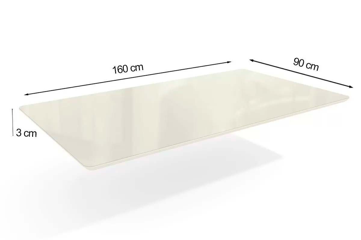 Sala Jantar Mesa Mila Premium Madeira Maciça c/ Tampo Madeirado c/ Vidro 160x90cm e 6 Cadeiras Lara - Kappesberg