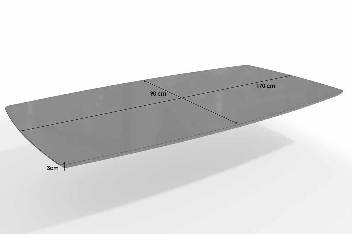 Sala Jantar Mesa Elma Premium Madeira Maciça c/ Tampo Madeirado c/ Vidro 170x90cm e 6 Cadeiras Lola - Kappesberg