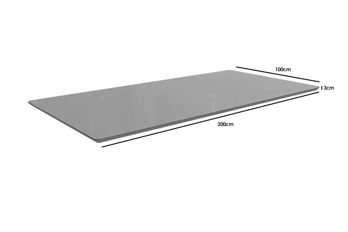 Sala Jantar Mesa Petra Premium Madeira Maciça c/ Tampo Madeirado c/ Vidro 200x100cm e 6 Cadeiras Stela - Kappesberg