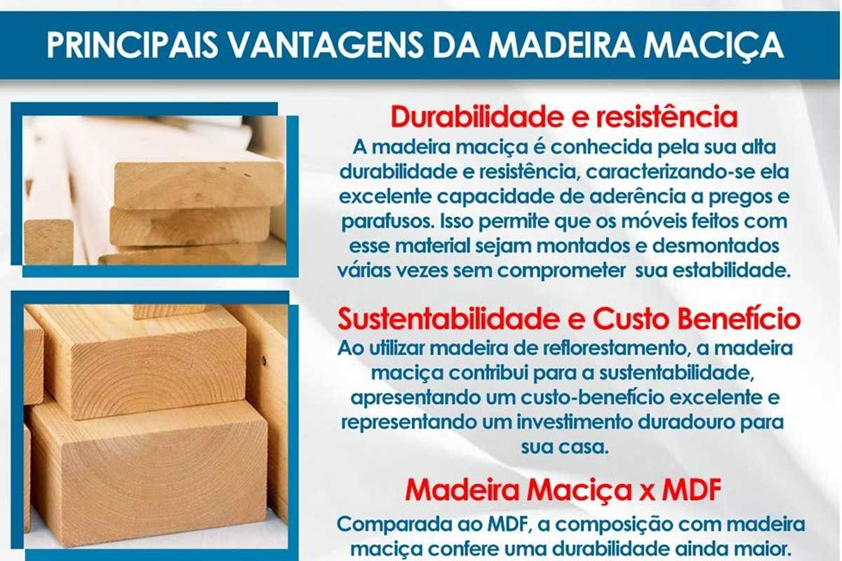 Sala Jantar Mesa Elma Premium Madeira Maciça c/ Tampo Madeirado c/ Vidro 180x105cm e 6 Cadeiras Stela - Kappesberg