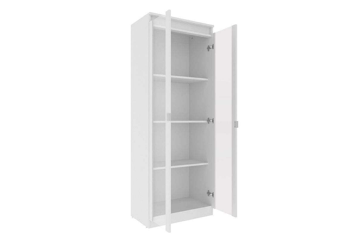 Armário Multiuso Lavanderia AM-3111 c/2 Portas c/Vidro Tecno MobiliBranco Armário Multiuso Lavanderia AM-3111 c/2 Portas c/Vidro Tecno MobiliBranco