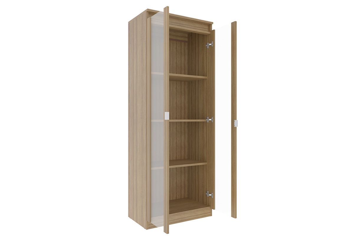 Armário Multiuso Lavanderia AM-3111 c/2 Portas c/Vidro Tecno MobiliAmêndoa Armário Multiuso Lavanderia AM-3111 c/2 Portas c/Vidro Tecno MobiliAmêndoa