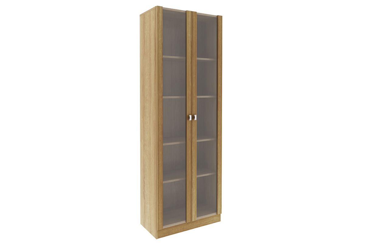 Armário Multiuso Lavanderia AM-3112 c/2 Portas c/Vidro Tecno MobiliAmêndoa