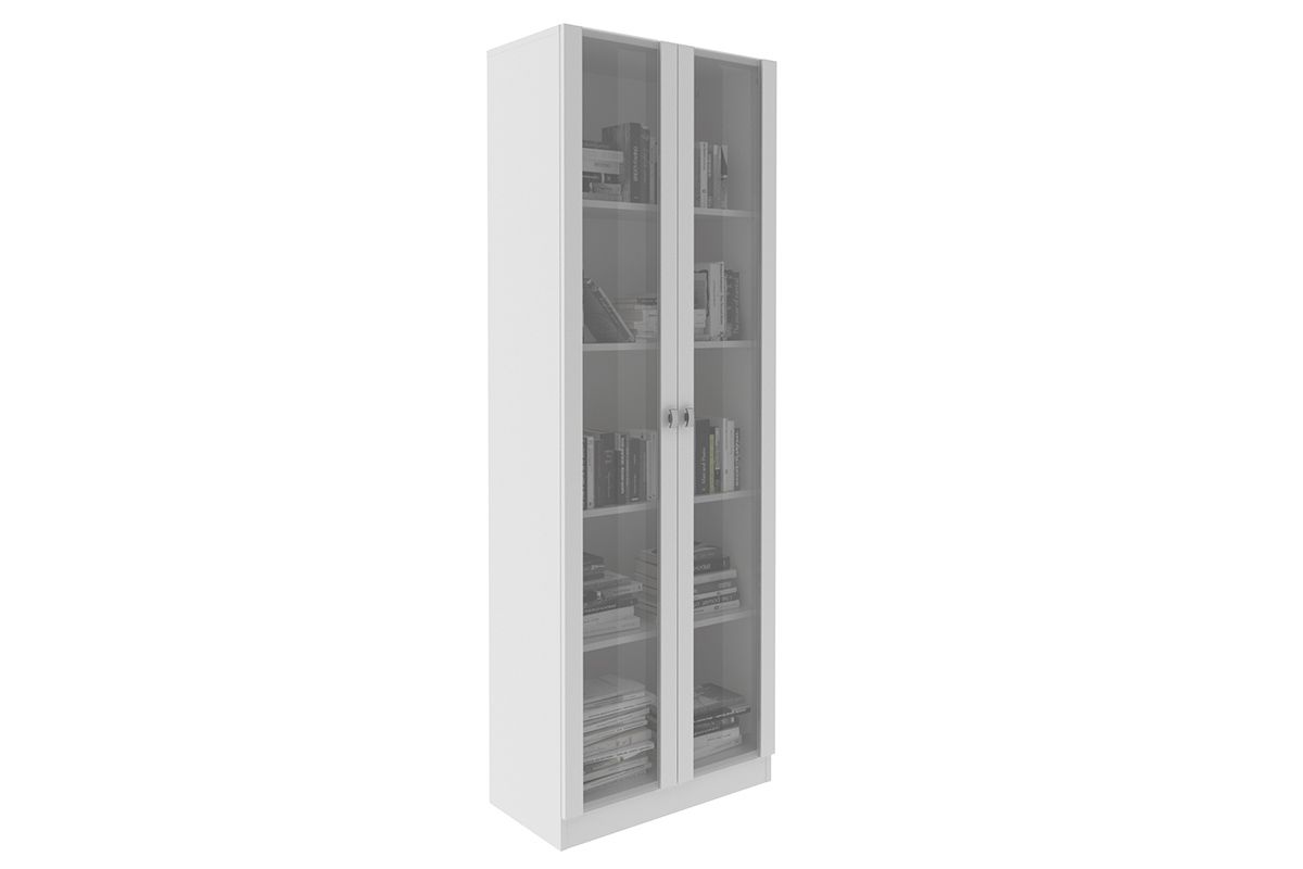 Armário Multiuso Lavanderia AM-3112 c/2 Portas c/Vidro Tecno MobiliBranco
