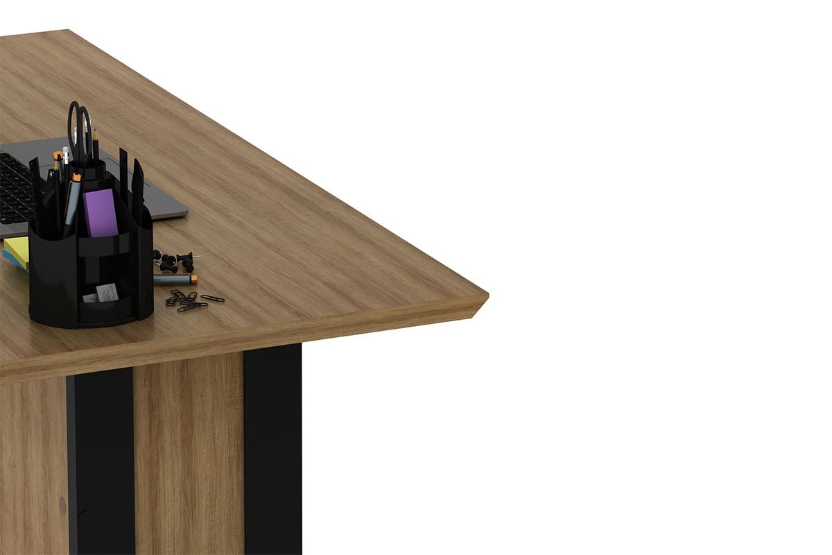 Mesa Computador ME-4194 Tecno MobiliAmêndoa/Preto Mesa Computador ME-4194 Tecno MobiliAmêndoa/Preto