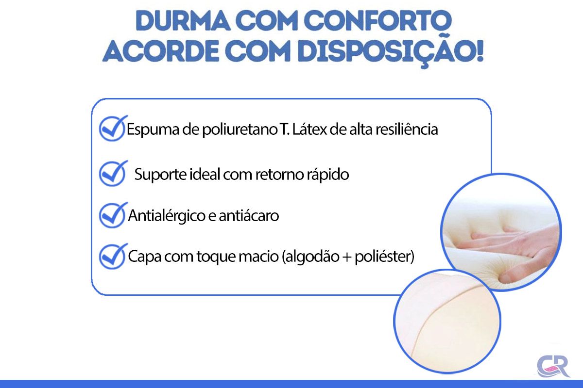Travesseiro Látex Spazio Anatômico Ortobom
