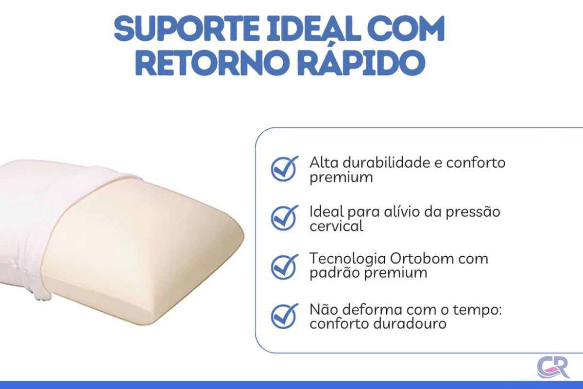 Travesseiro Látex Spazio Anatômico Ortobom