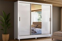 Guarda Roupa Casal França 3 Portas Correr c/Esp Santos Andirá