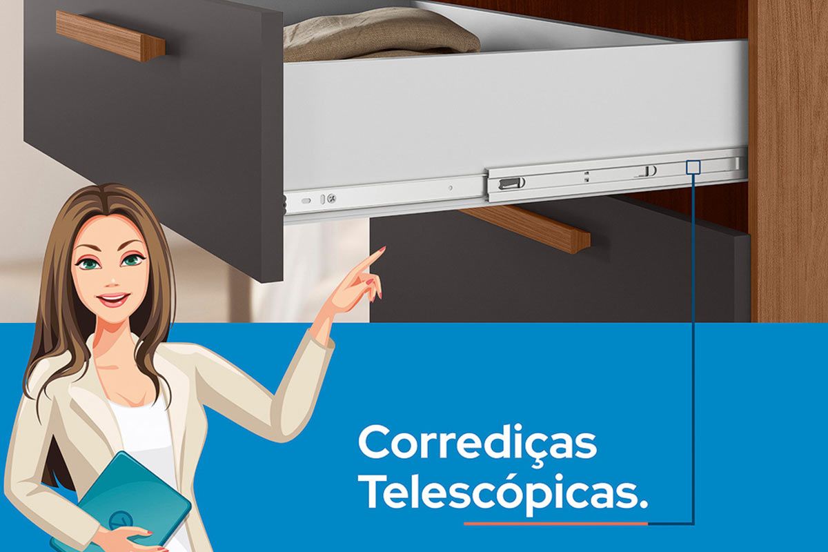 Cômoda Aruba 4 Gavetas S. Andirá