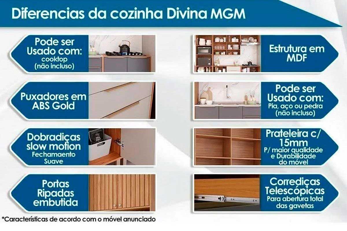 Cozinha Completa MGM 4 Peças Divina C4P263