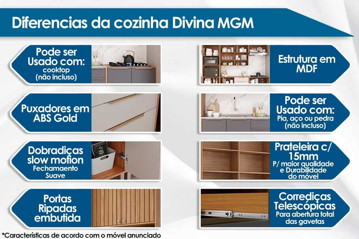 Cozinha Completa MGM 5 Peças Divina C5P177