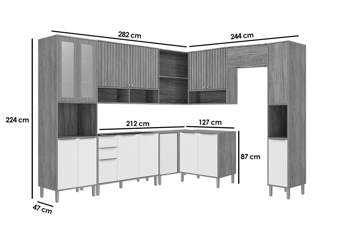 Cozinha Completa MGM 9 Peças Divina C9P27