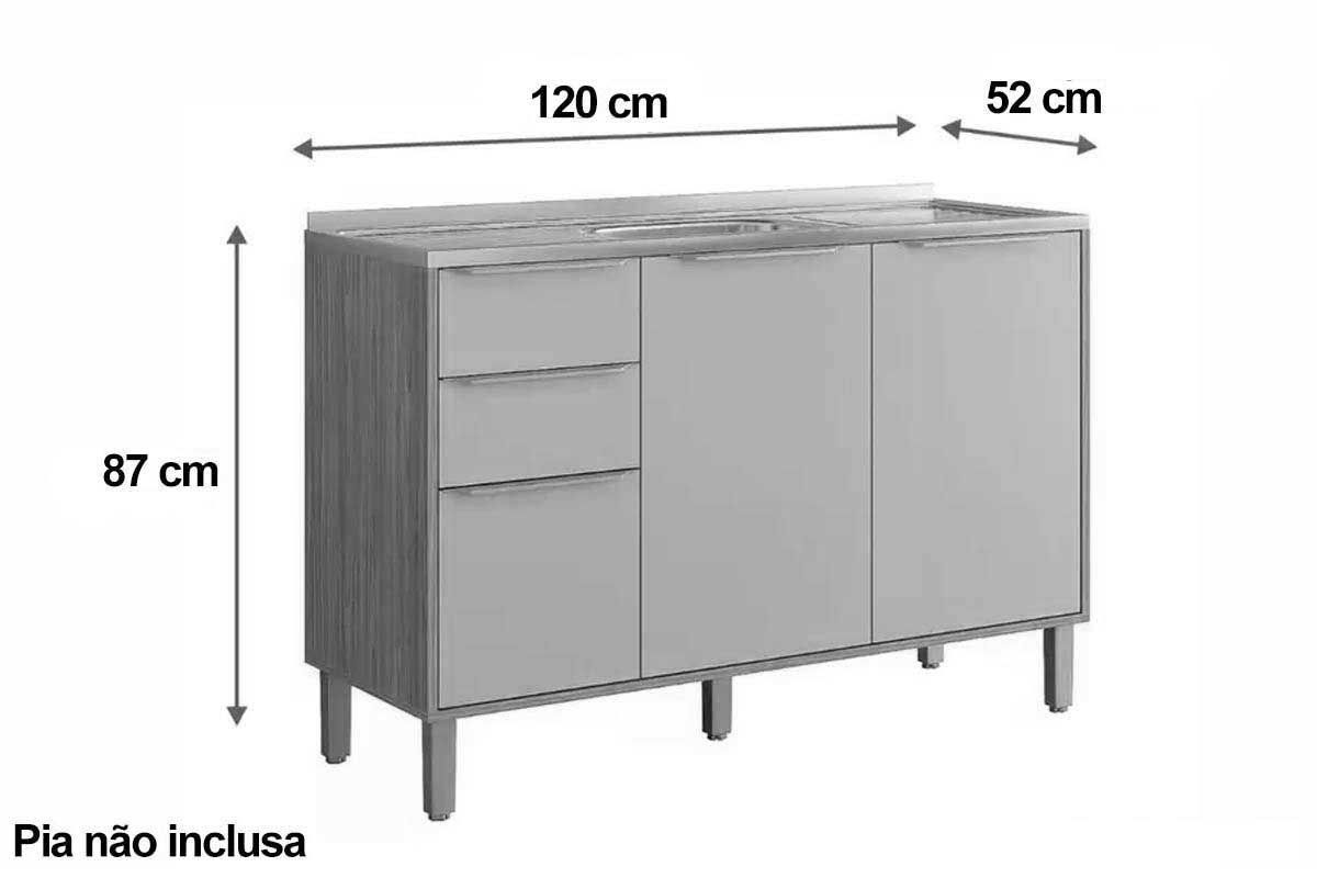 Cozinha Completa MGM 5 Peças Brilhante C5P179