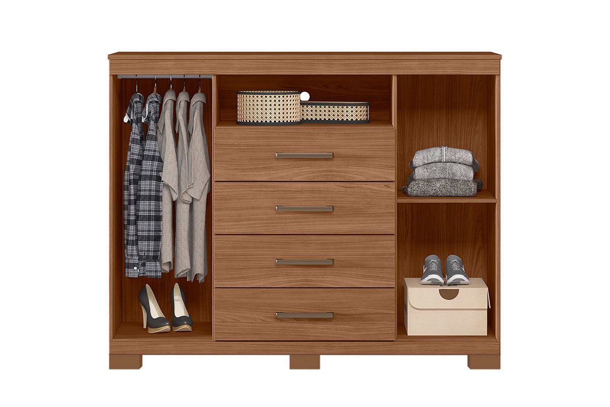 Conjunto Quarto Guarda Roupa + Cômoda QC630 S. Andirá