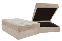 Cama Box Baú Filhão +Colchão Molas Supreme Inovaflex