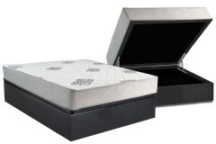Cama Box Baú Filhão +Colchão Ortopédico Comfort Inovaflex