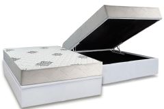 Cama Box Baú Filhão +Colchão Ortopédico Premium Inovaflex