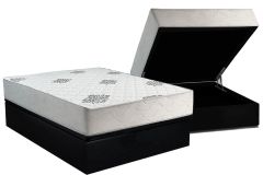 Cama Box Baú Filhão +Colchão Ortopédico Premium Inovaflex
