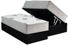 Cama Box Baú Filhão +Colchão Ortopédico Premium Inovaflex