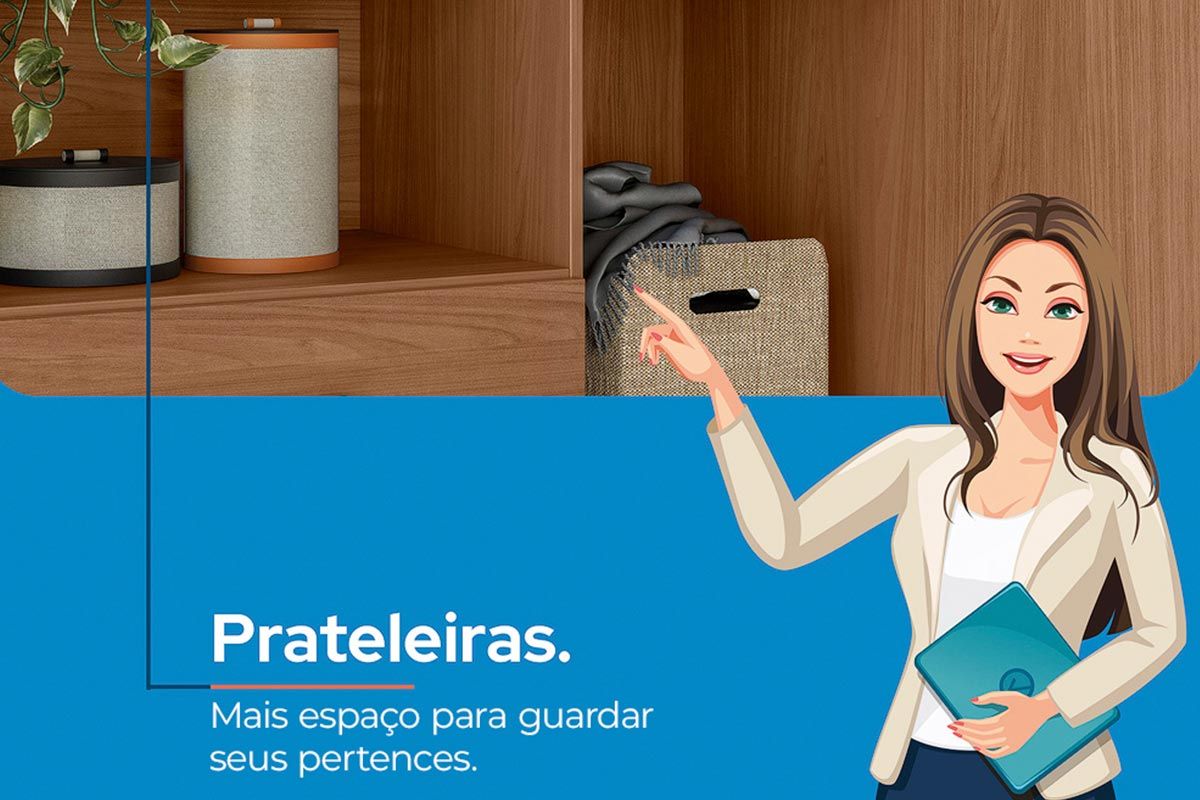 Conjunto Quarto Guarda Roupa + Cômoda QC253 S. Andirá