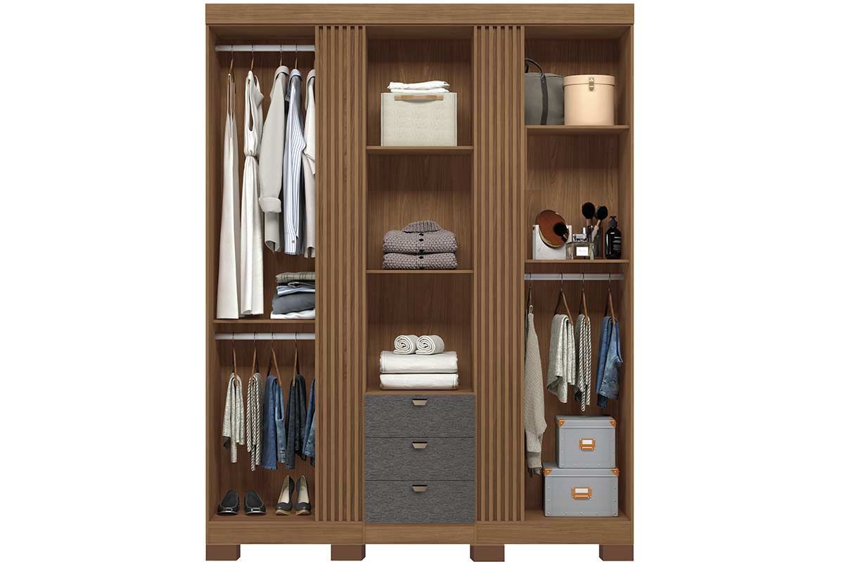 Conjunto Quarto Guarda Roupa + Cômoda QC257 S. Andirá