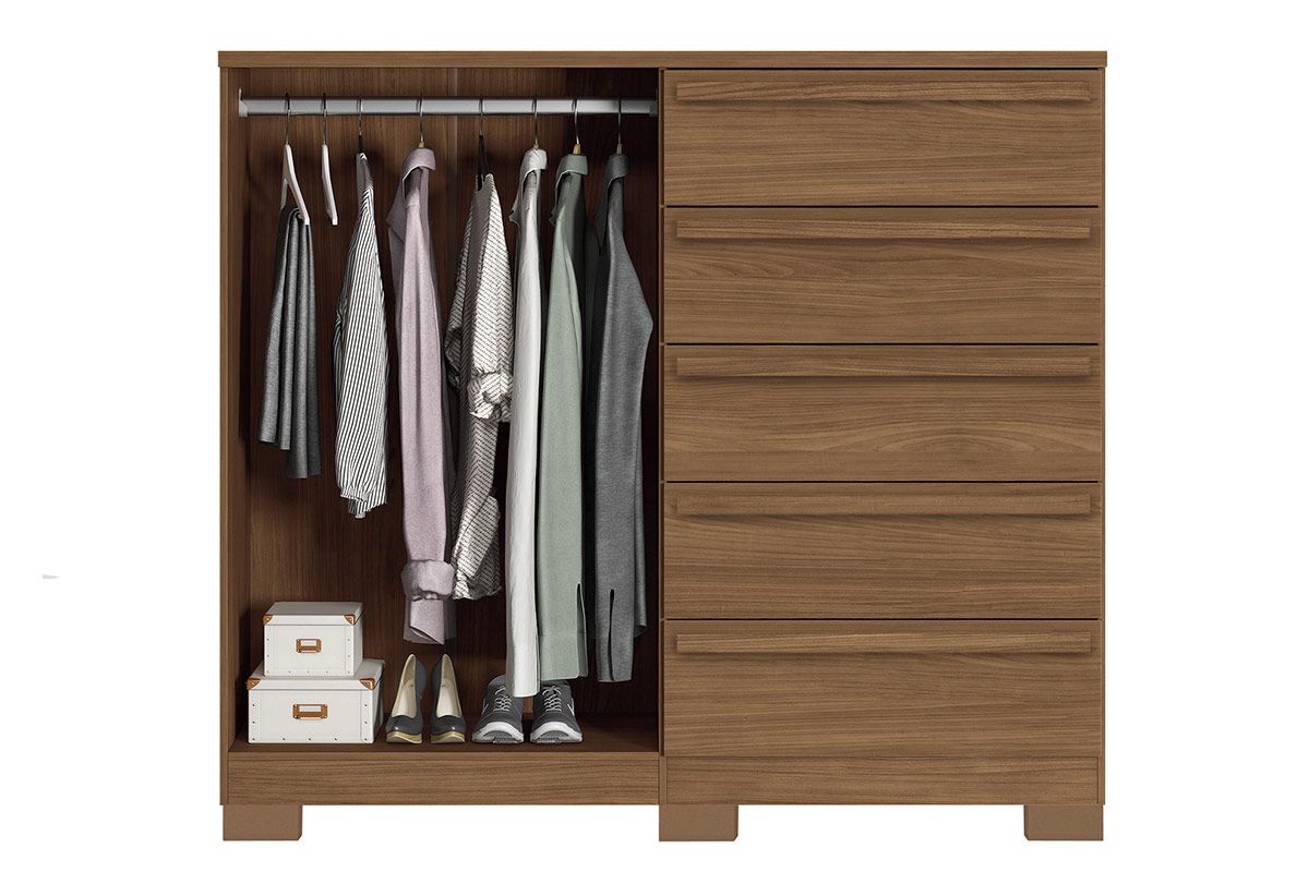 Conjunto Quarto Guarda Roupa + Cômoda QC279 S. Andirá