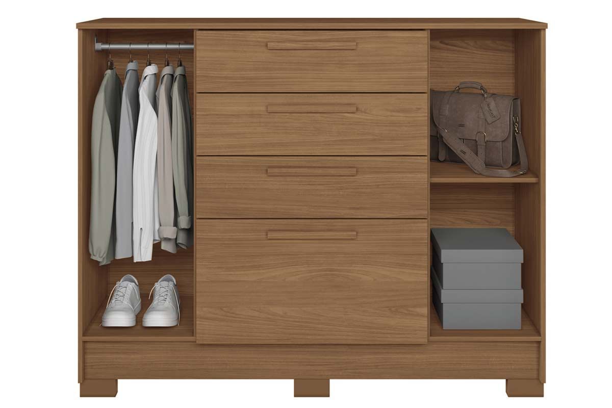 Conjunto Quarto Guarda Roupa + Cômoda QC288 S. Andirá